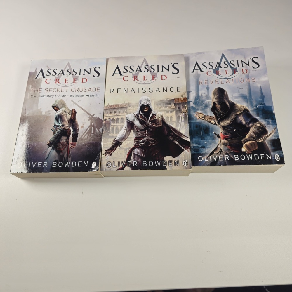 Assassin's Creed Book Lot 3 Oliver Bowden Renaissance Revelations Secret Crusade